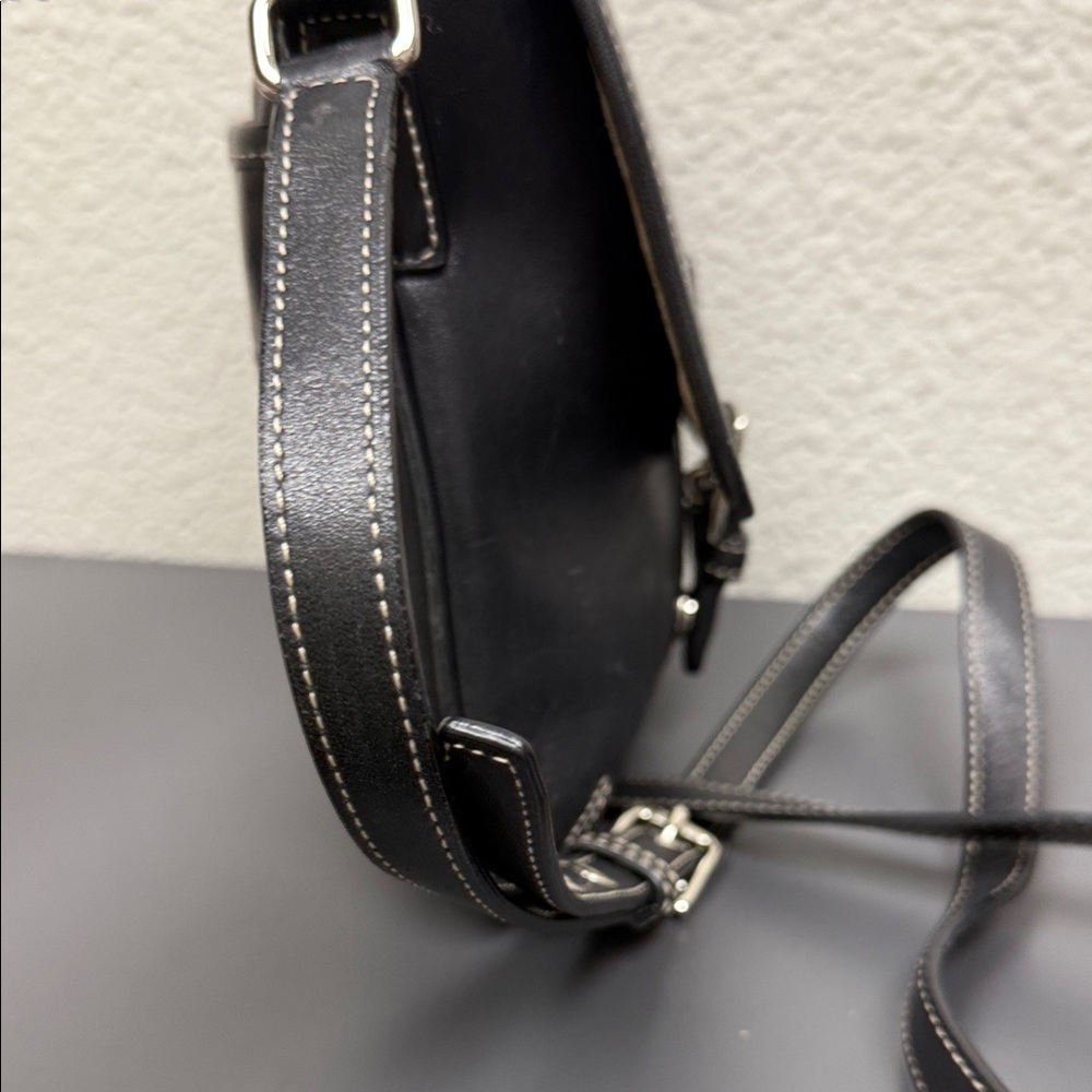 Vintage Coach Black Flap SoHo Leatherwear Messenger/Crossbody - Picture 5 of 10